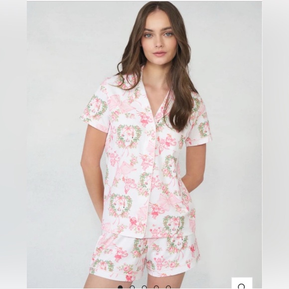 LoveShackFancy x Roller Rabbit Merry Monkey Rosa Set Size XXS - Picture 1 of 1